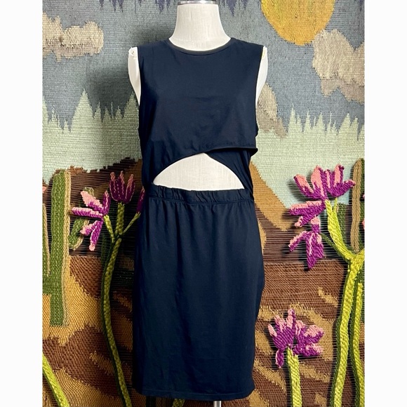 Anthropologie T.La Cut-Out Mini Dress XL - Picture 2 of 10
